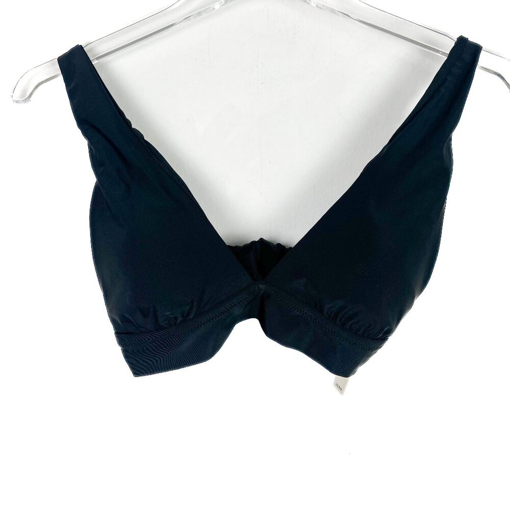NWT Aerie Tie Back Triangle Bikini Top Swim Black Size Small S NEW - Picture 2 of 8